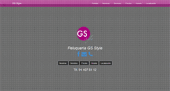 Desktop Screenshot of peluqueriagsstyle.com