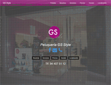 Tablet Screenshot of peluqueriagsstyle.com